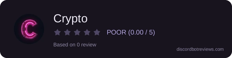Rating widget preview for Crypto