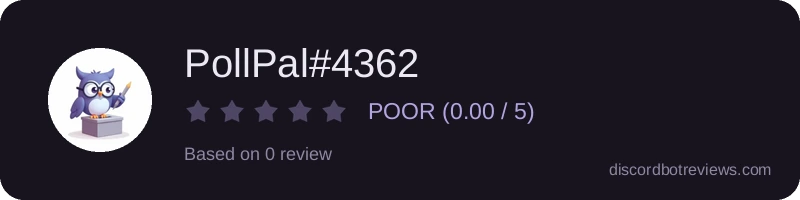 Rating widget preview for PollPal#4362