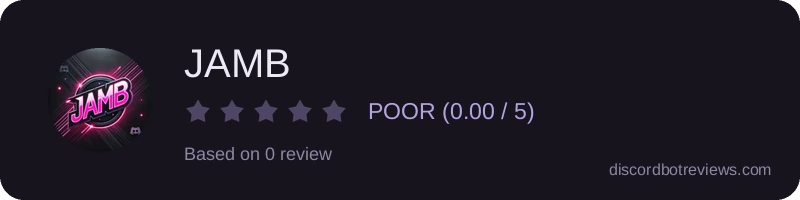 Rating widget preview for JAMB