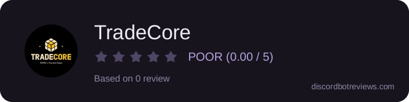 Rating widget preview for TradeCore