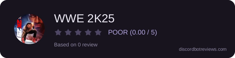 Rating widget preview for WWE 2K25