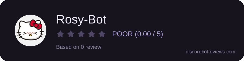 Rating widget preview for Rosy-Bot
