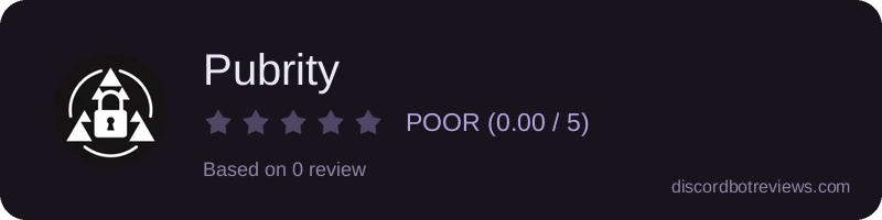 Rating widget preview for Pubrity