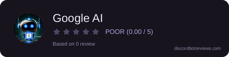 Rating widget preview for Google AI