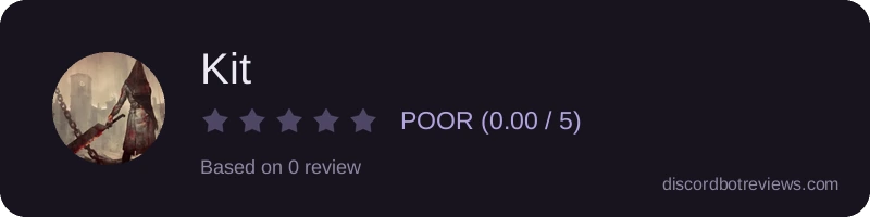 Rating widget preview for Kit