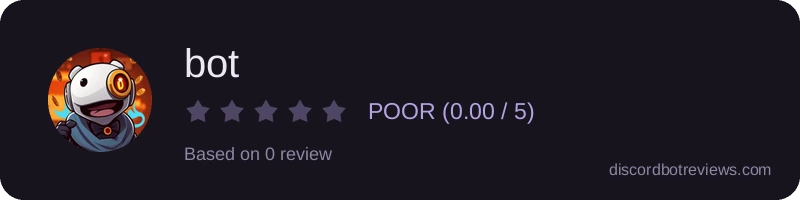 Rating widget preview for bot