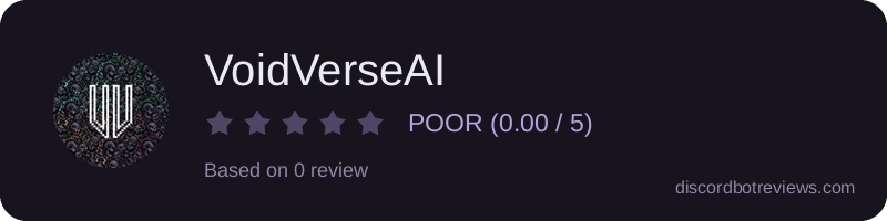 Rating widget preview for VoidVerseAI