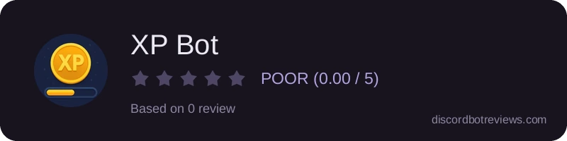 Rating widget preview for XP Bot