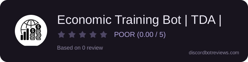 Rating widget preview for Economic Training Bot | TDA |