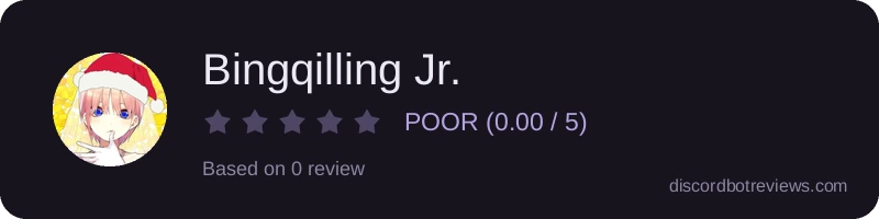 Rating widget preview for Bingqilling Jr.