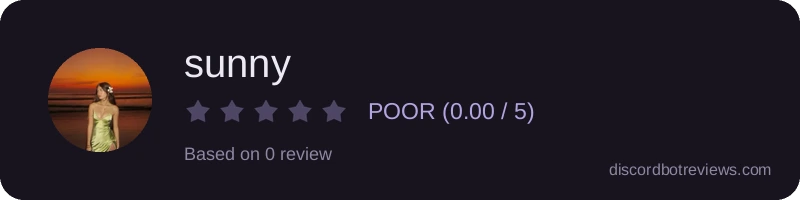 Rating widget preview for sunny