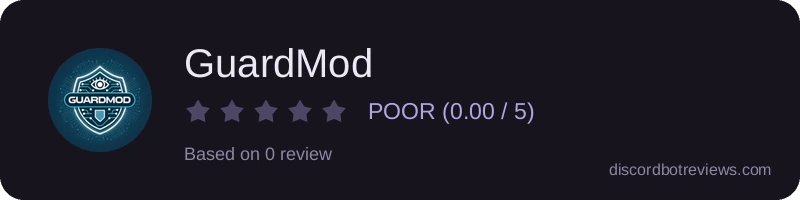 Rating widget preview for GuardMod
