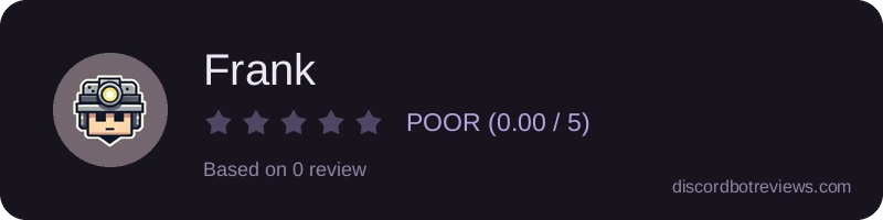 Rating widget preview for Frank