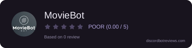 Rating widget preview for MovieBot