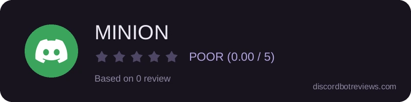 Rating widget preview for MINION