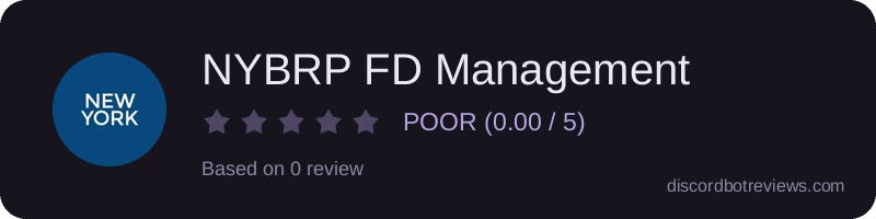 Rating widget preview for NYBRP FD Management