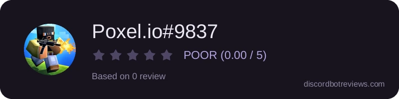 Rating widget preview for Poxel.io#9837