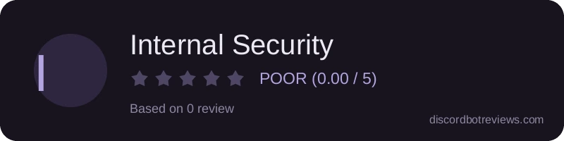 Rating widget preview for Internal Security