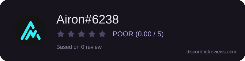 Rating banner for Airon#6238