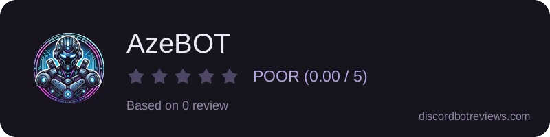 Rating widget preview for AzeBOT