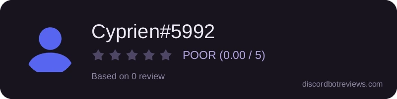 Rating widget preview for Cyprien#5992