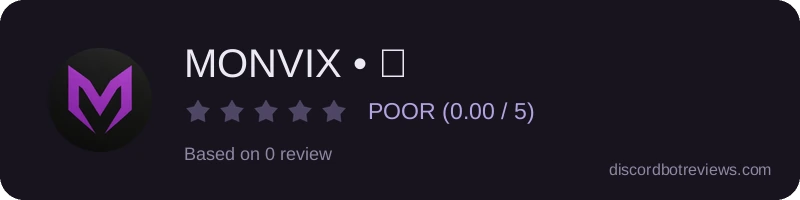Rating widget preview for MONVIX • 🎬