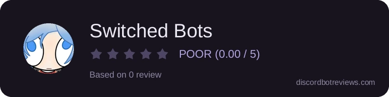 Rating widget preview for Switched Bots