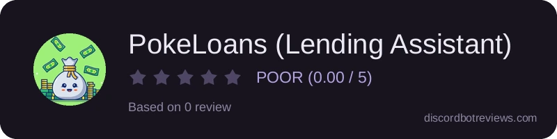 Rating widget preview for PokeLoans (Lending Assistant)