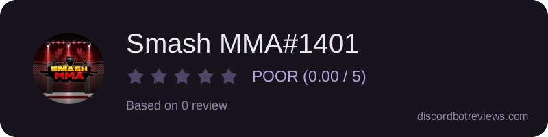 Rating widget preview for Smash MMA#1401
