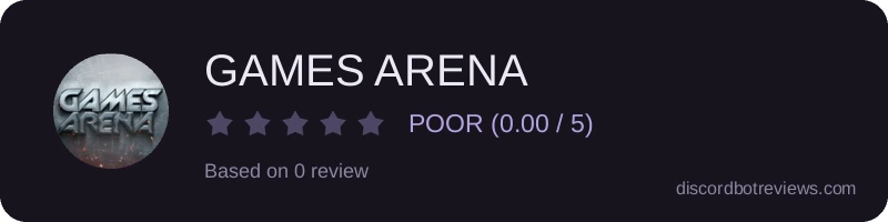 Rating widget preview for GAMES ARENA