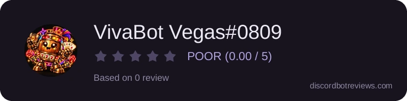 Rating widget preview for VivaBot Vegas#0809