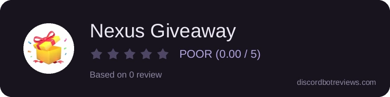 Rating widget preview for Nexus Giveaway