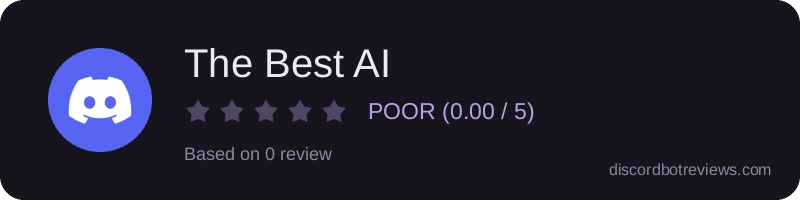 Rating banner for The Best AI