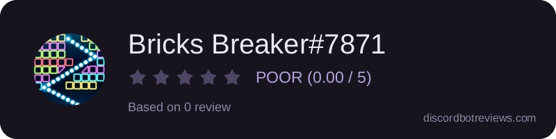 Rating widget preview for Bricks Breaker#7871
