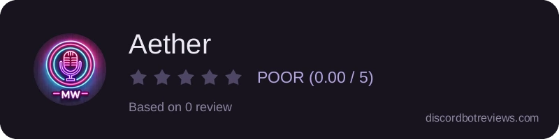 Rating widget preview for Aether