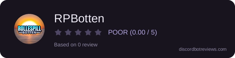 Rating widget preview for RPBotten