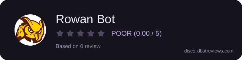 Rating banner for Rowan Bot