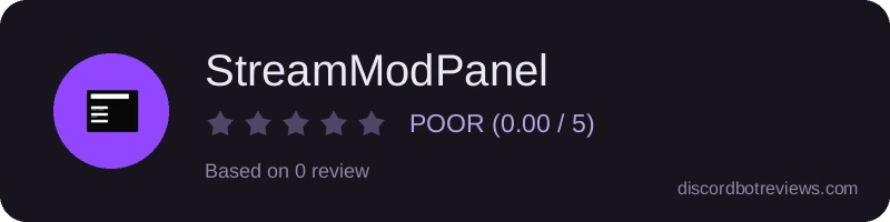 Rating widget preview for StreamModPanel