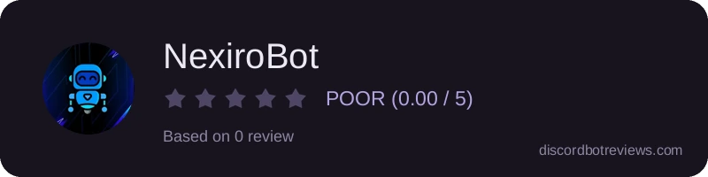 Rating banner for NexiroBot