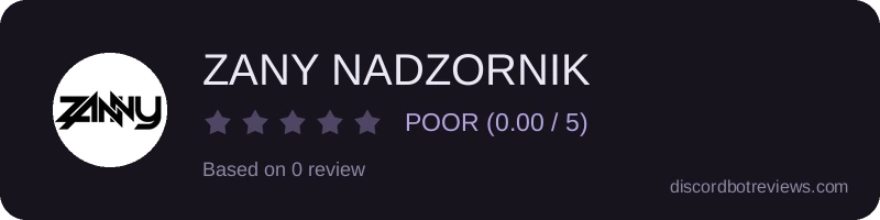 Rating widget preview for ZANY NADZORNIK