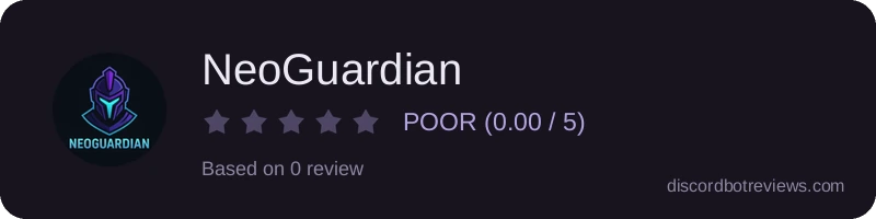 Rating widget preview for NeoGuardian