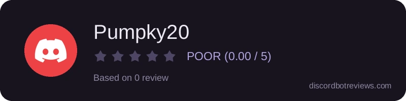 Rating widget preview for Pumpky20