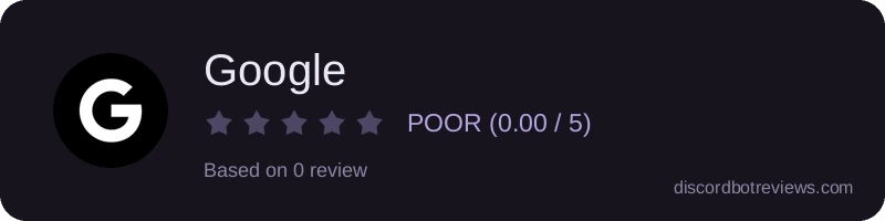 Rating banner for Google