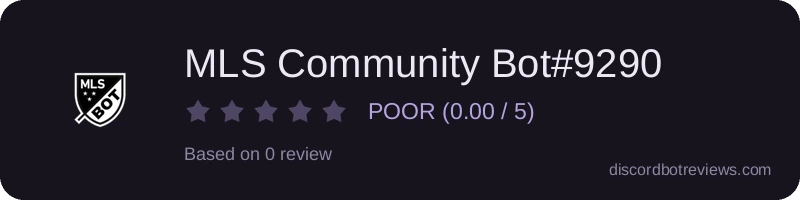Rating widget preview for MLS Community Bot#9290