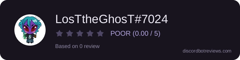 Rating widget preview for LosTtheGhosT#7024