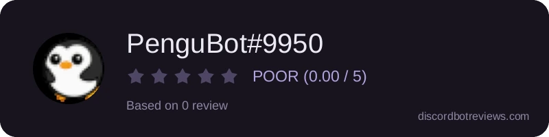 Rating widget preview for PenguBot#9950