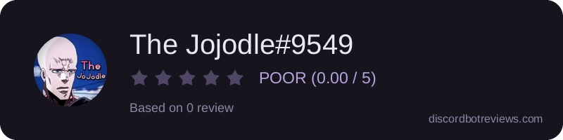 Rating widget preview for The Jojodle#9549