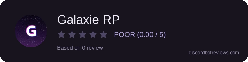 Rating widget preview for Galaxie RP
