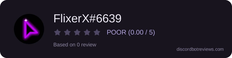 Rating widget preview for FlixerX#6639