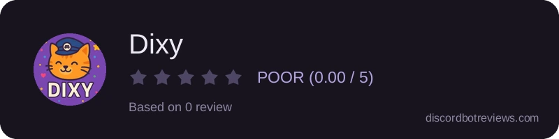 Rating widget preview for Dixy